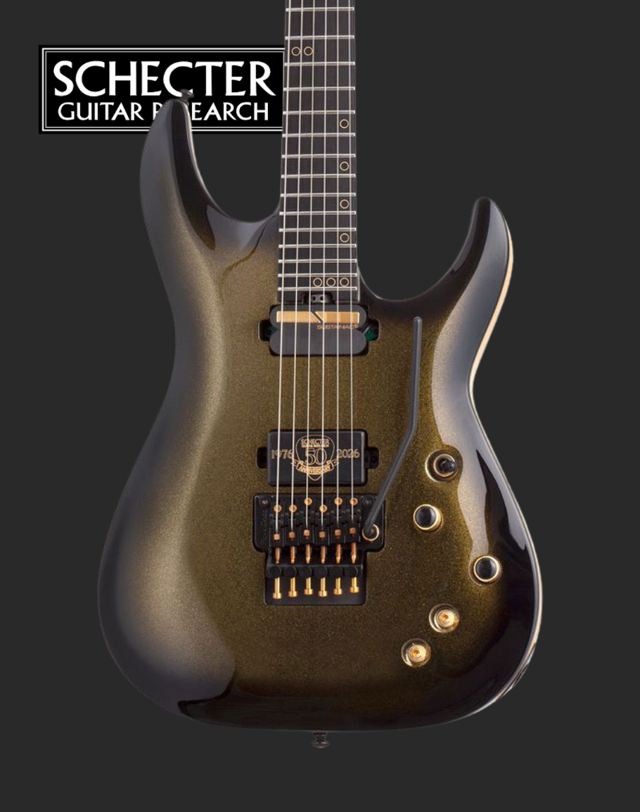 Schecter C-1 FR-S 50th Anniversary Goldburst