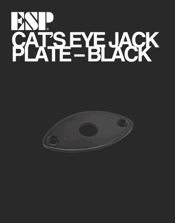 ESP Cat's Eye Jack Plate - Black