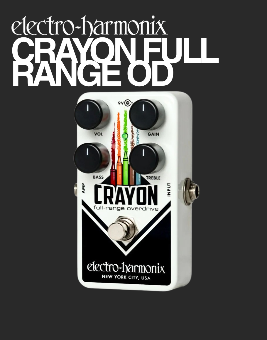 EHX Crayon Full-Range Overdrive Effect Pedal