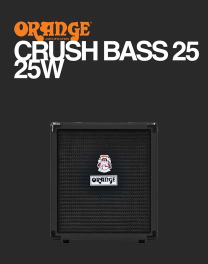 Orange Crush Bass 25 25-watt Combo – Black