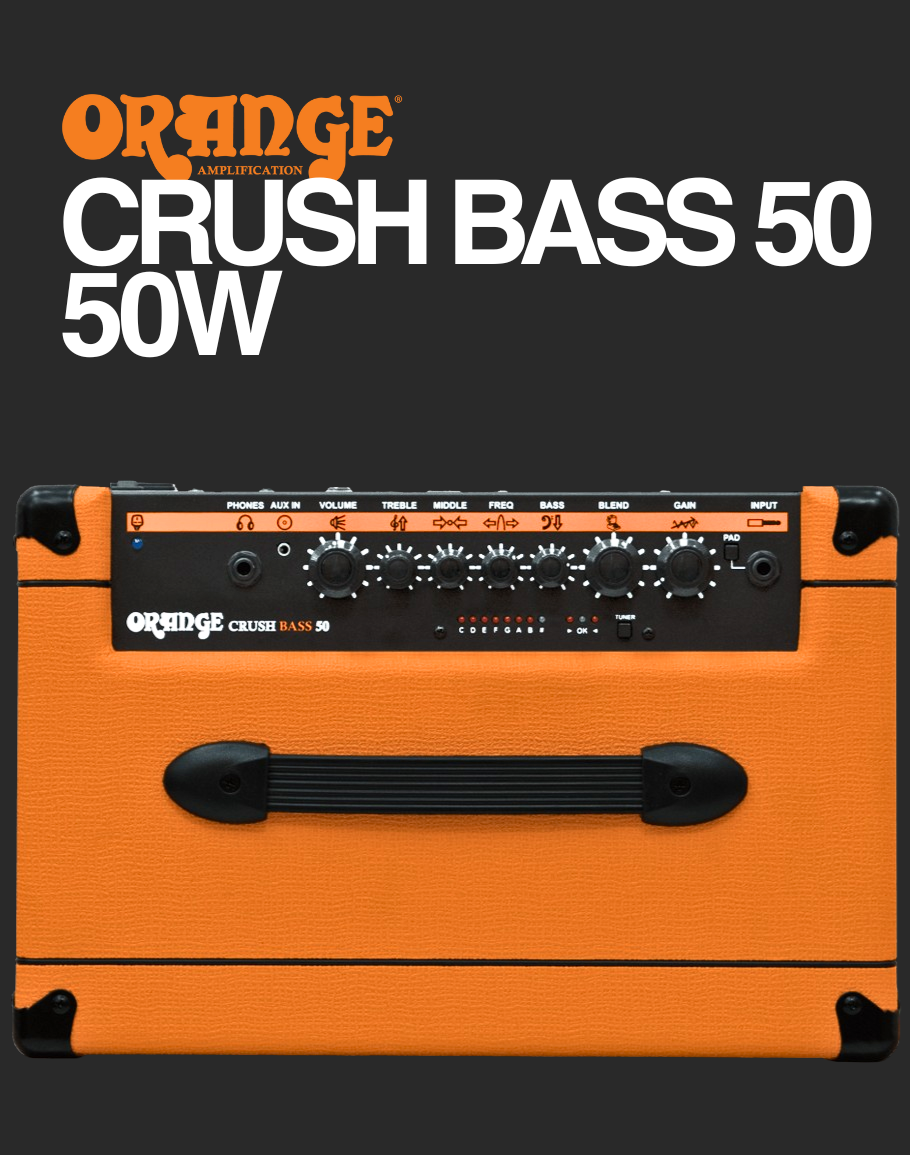 Orange Crush Bass 50 Amp 50-watt Combo - Orange