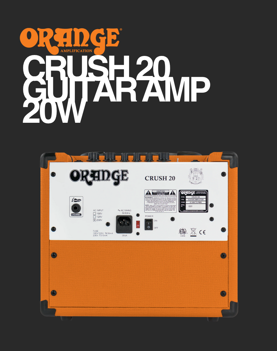 Orange Crush 20 20-watt Combo - Orange