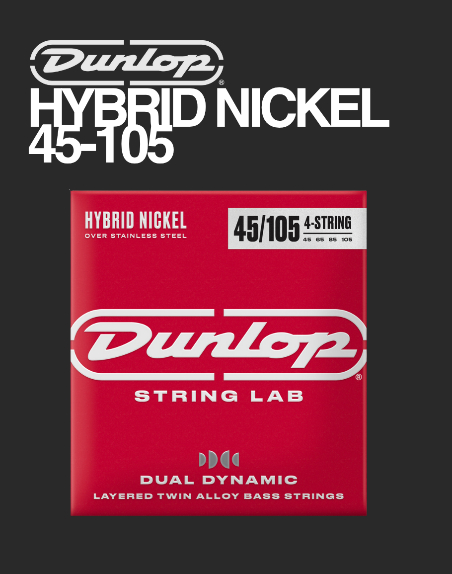 Dunlop 4-Strings Dual Dynamic Hybrid Nickel - 45-105