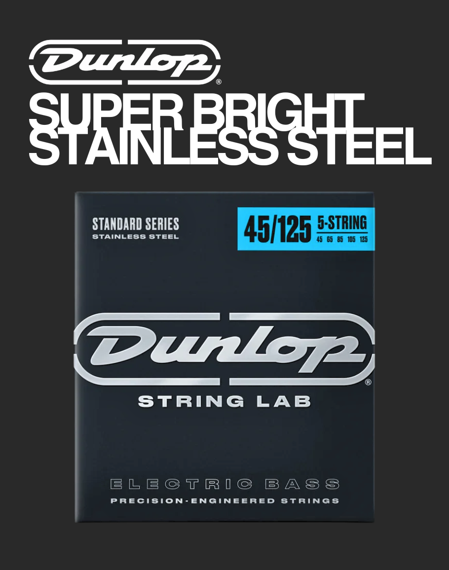 Dunlop 5-Strings Super Bright Stainless Steel