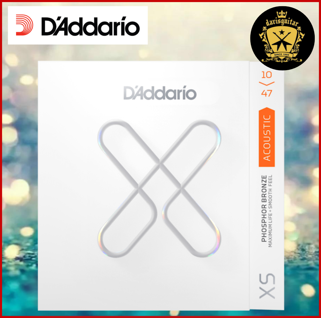 Daddario 10-47 Extra Light Coated Acoustic Guitar Strings XSAPB1047