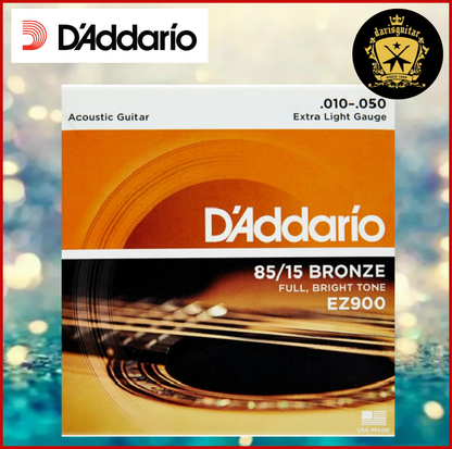 DAddario 10-50 EZ900 Acoustic Guitar 85/15 Bronze Strings