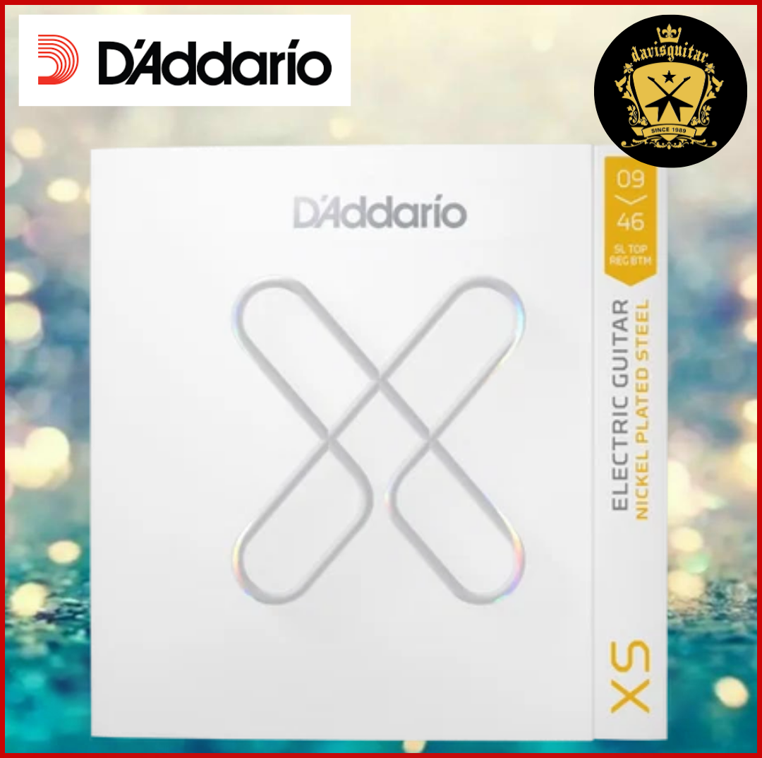 D'Addario XS 9-46 Coated Electric Guitar Strings Light Top/Medium Bottom