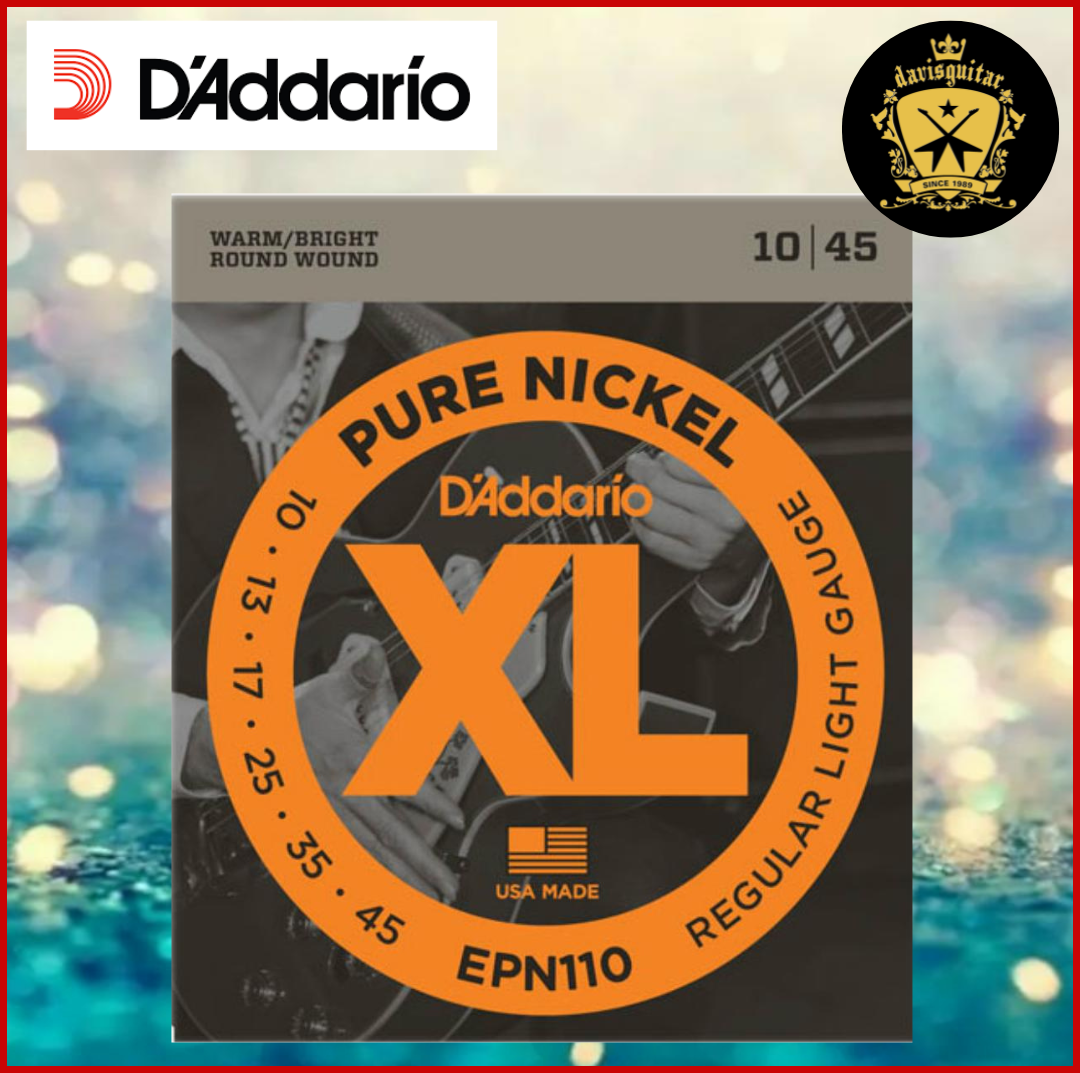 Daddario Electric Guitar String EPN110 Pure Nickel 10-45