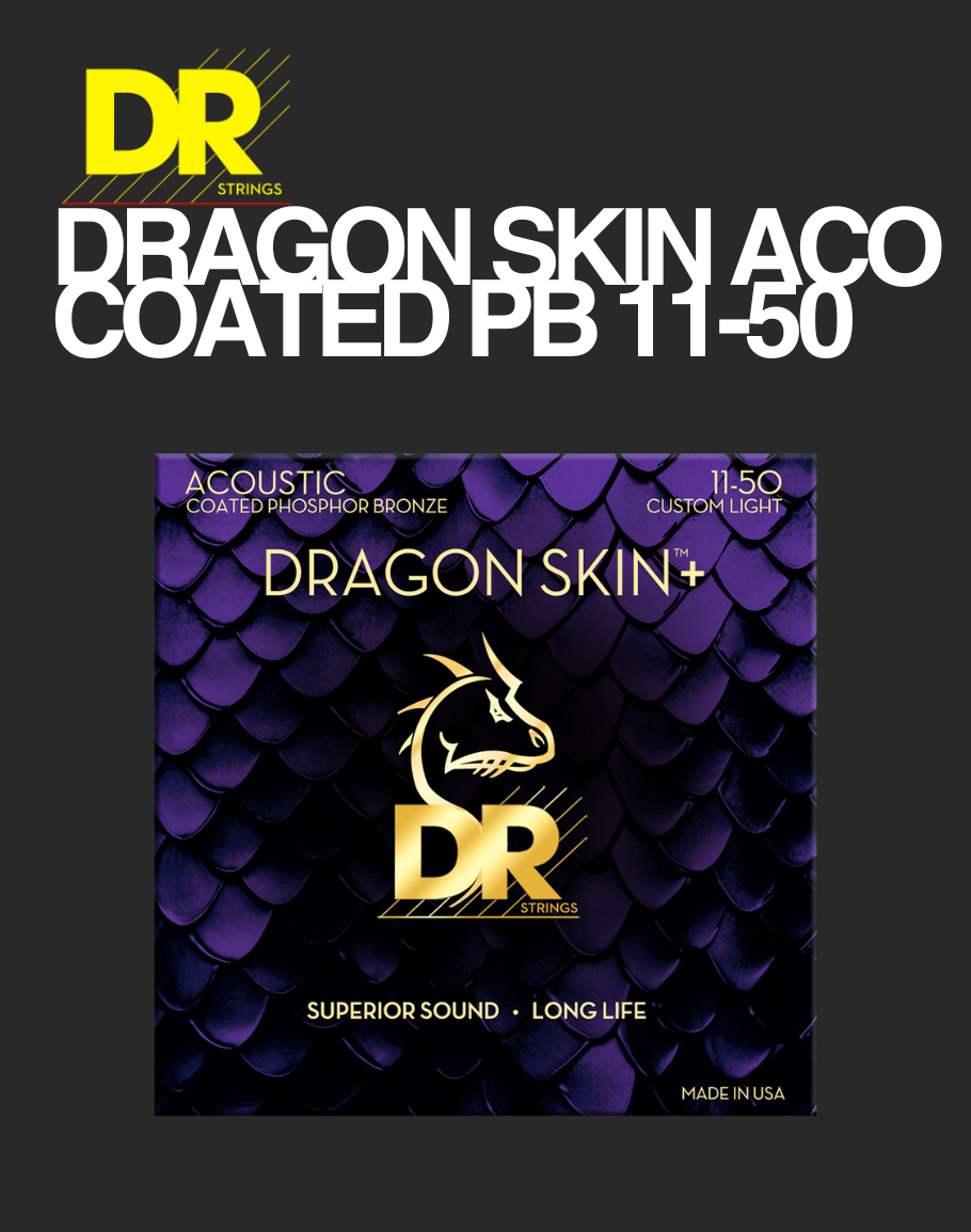 DR Acoustic Dragon Skin Coated Phosphor Bronze - 11-50
