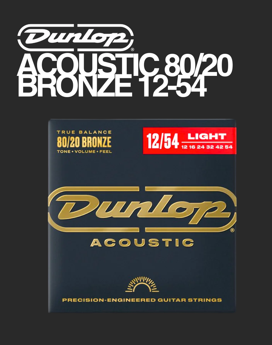 Dunlop Acoustic 80/20 Bronze - 12-54