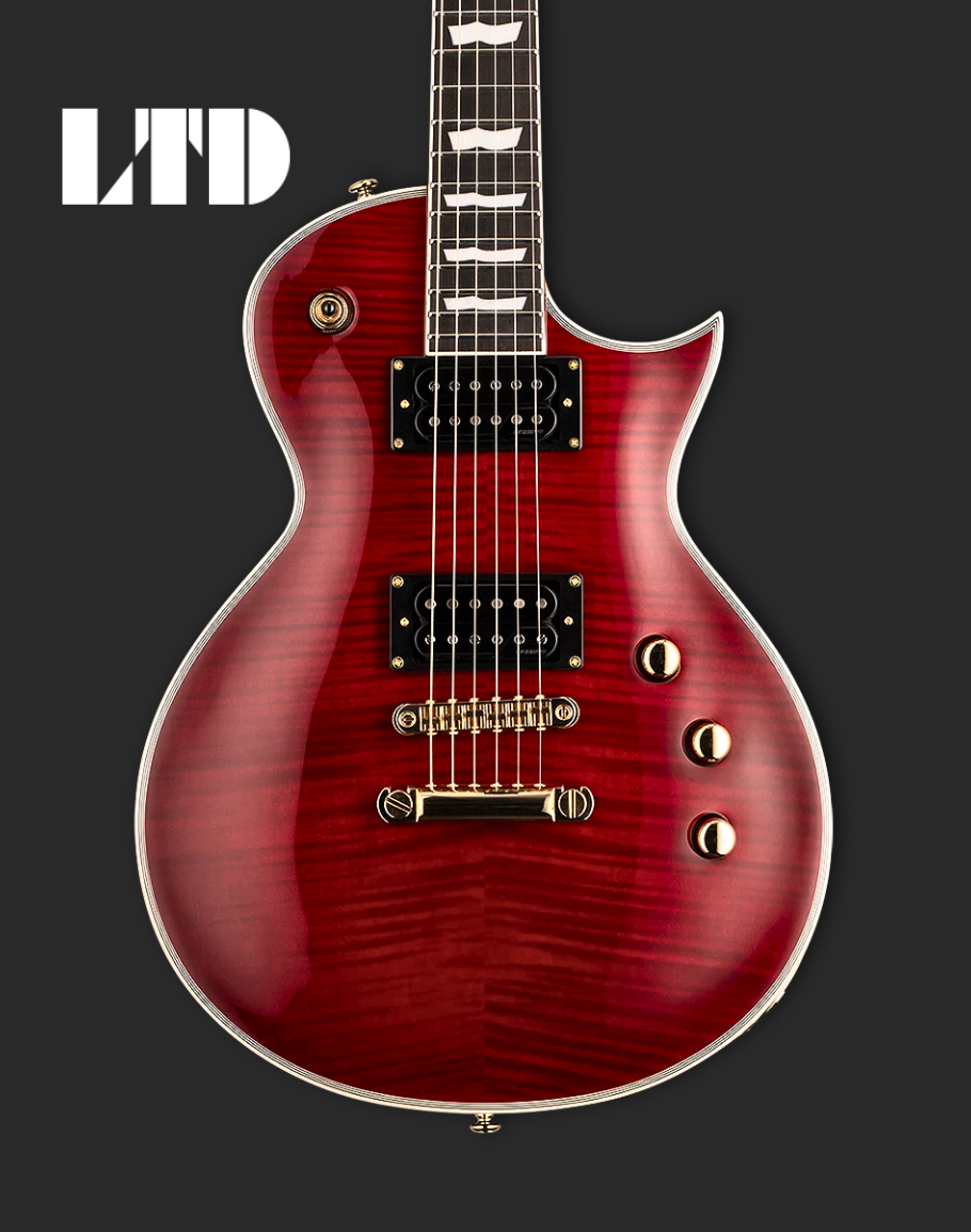 ESP LTD Electric Guitar Deluxe EC-1000T CTM - See Thru Black Cherry