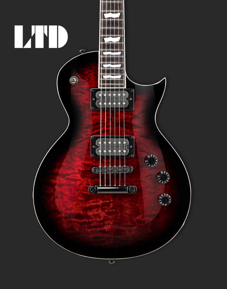 LTD EC-256QM - See Thru Black Cherry Sunburst
