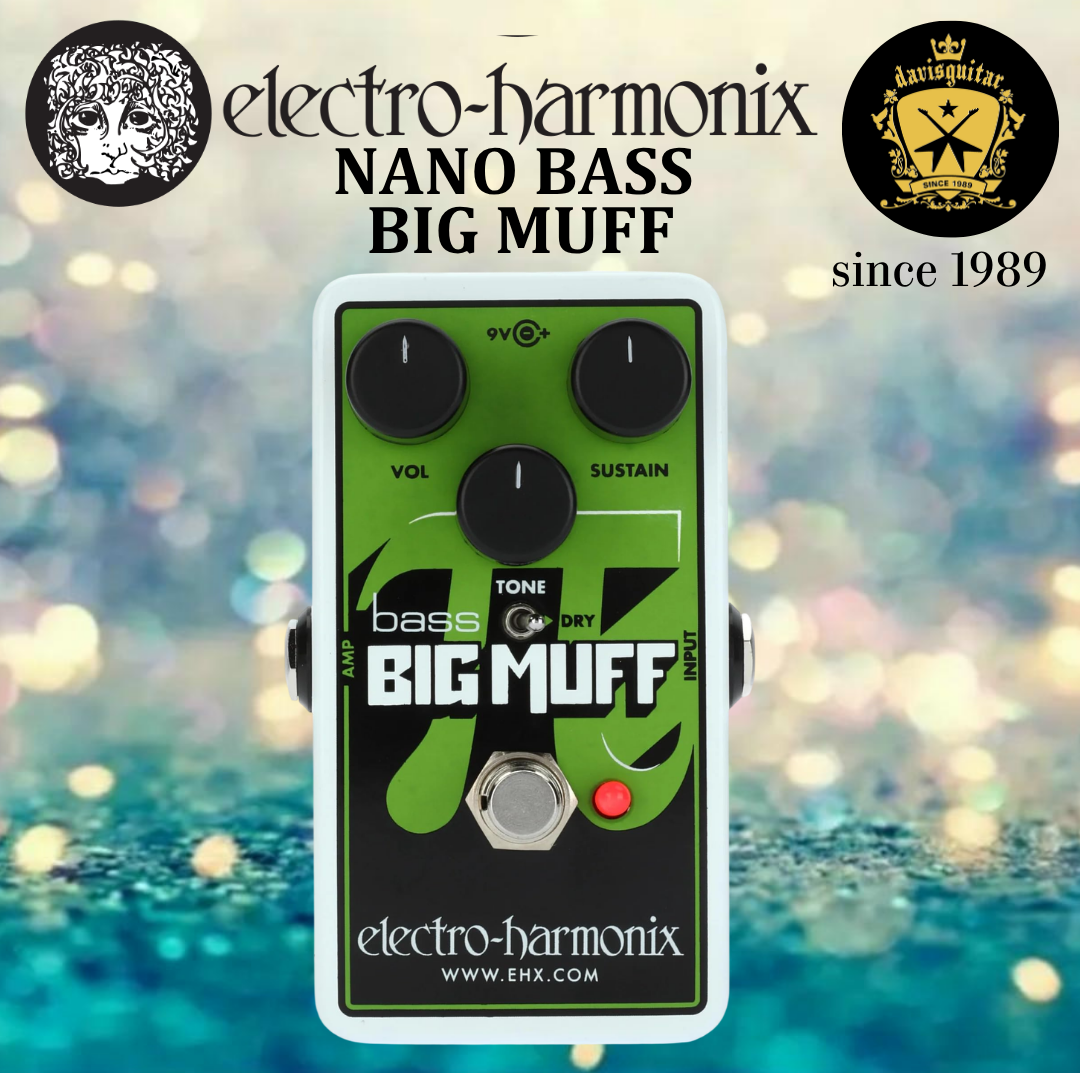 Electro-Harmonix EHX Nano Bass Big Muff Pi Fuzz/Distortion/Sustainer Guitar Effect Pedal