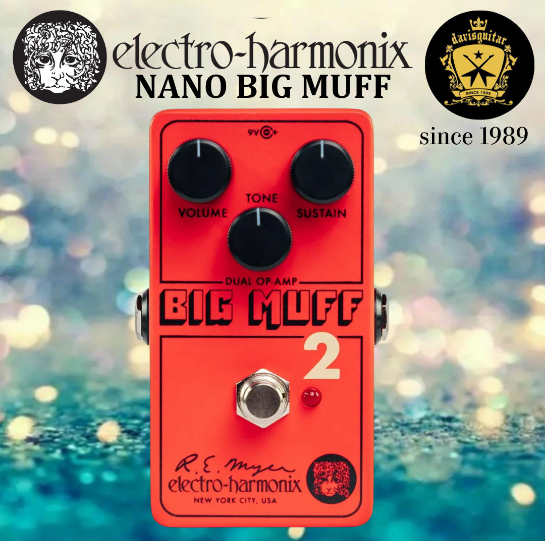 Electro-Harmonix EHX Nano Big Muff Pi 2 Dual Op-Amp Fuzz Guitar Effect Pedal