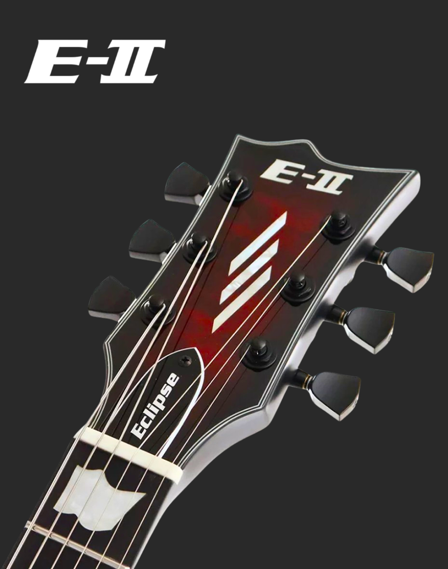 PRE-ORDER ESP E-II Eclipse QM/FL - See Thru Black Cherry Sunburst