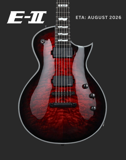 PRE-ORDER ESP E-II Eclipse QM/FL - See Thru Black Cherry Sunburst