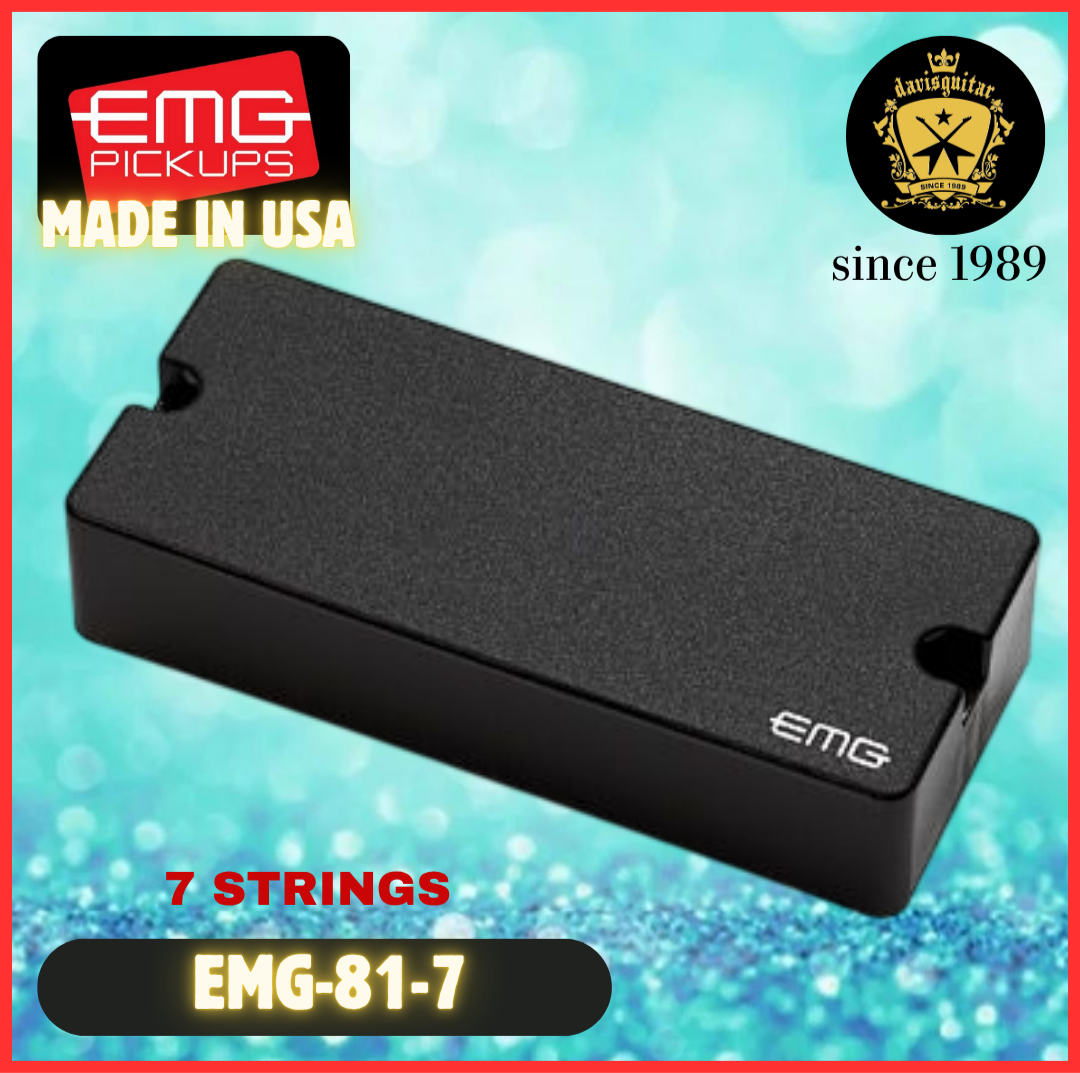 EMG 81-7 String Electric Guitar Pickup Black