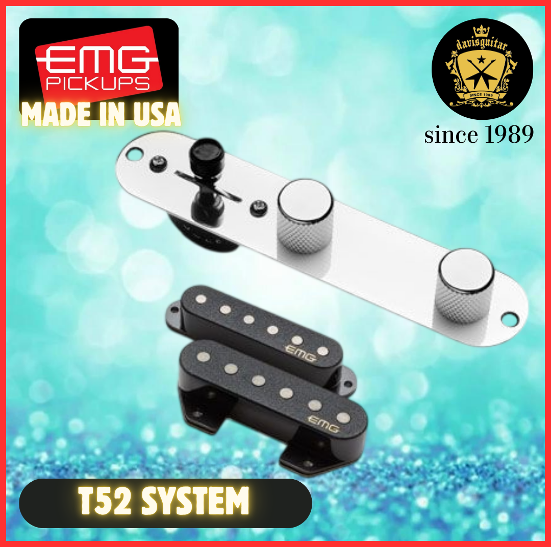 EMG T-52 System Electric Guitar Tele Pickup Black