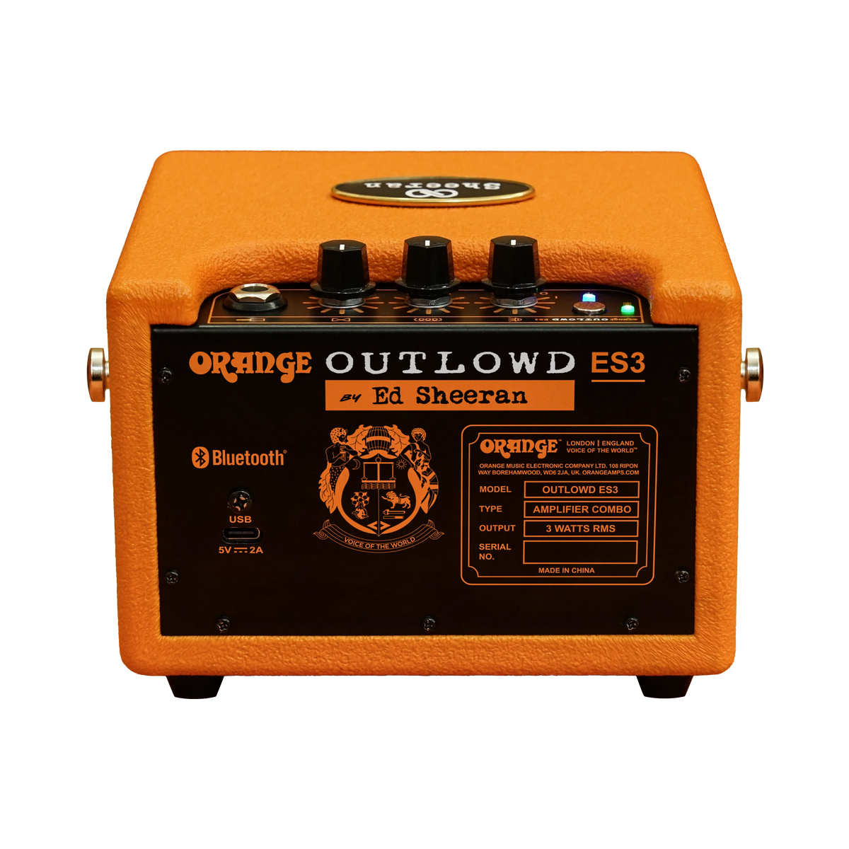 Orange Amps Outlowd ES3 Acoustic Amp 3 watts Bluetooth Speaker Ed Sheeran Signature Edition