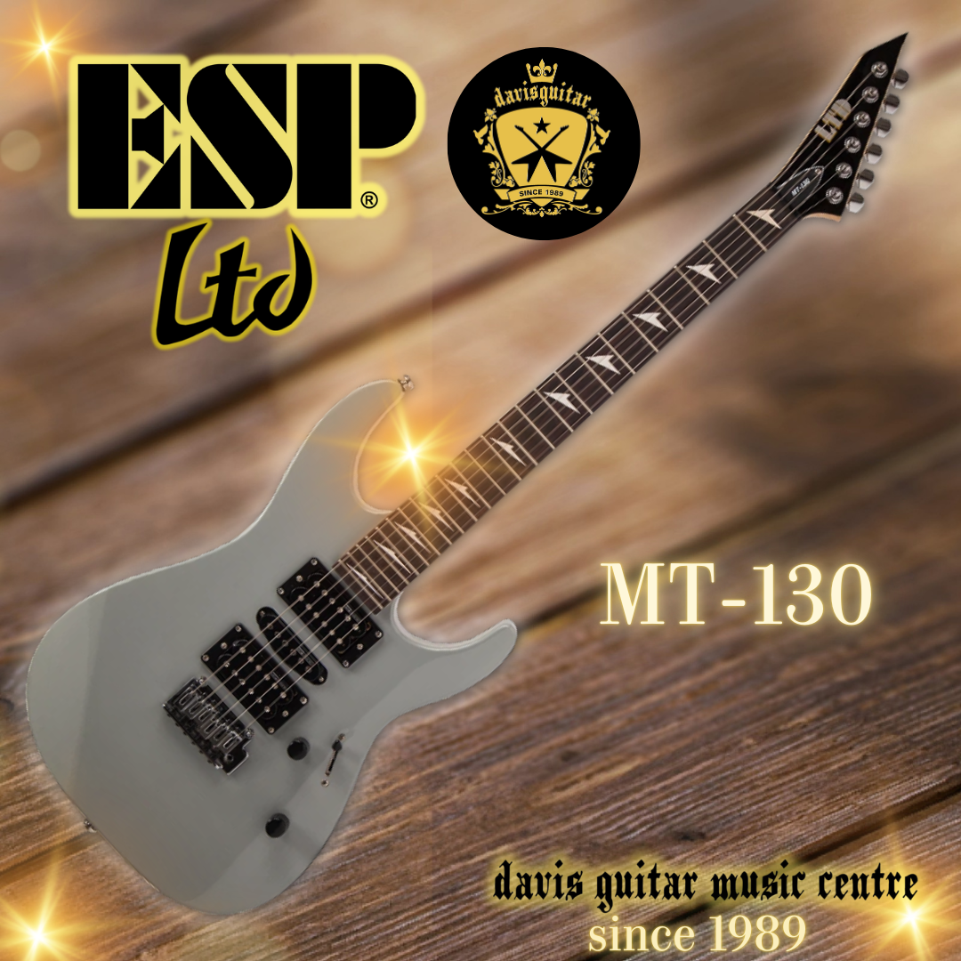 ESP LTD MT-130 Grey Electric Guitar with Laney Amp, Cable, Strap, Tuner, Capo, Pick Package