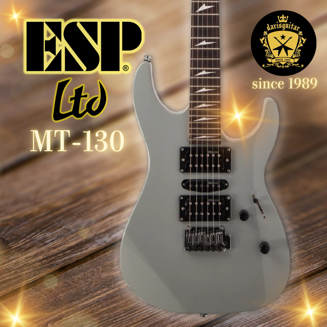 ESP LTD MT-130 Grey Electric Guitar with Laney Amp, Cable, Strap, Tuner, Capo, Pick Package