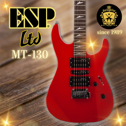 ESP LTD MT-130 Red Electric Guitar with Laney Amp, Cable, Strap, Tuner, Capo, Pick Package