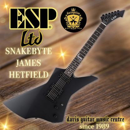 ESP LTD Snakebyte James Hetfield Electric Guitar Satin Black with Hardcase (December)
