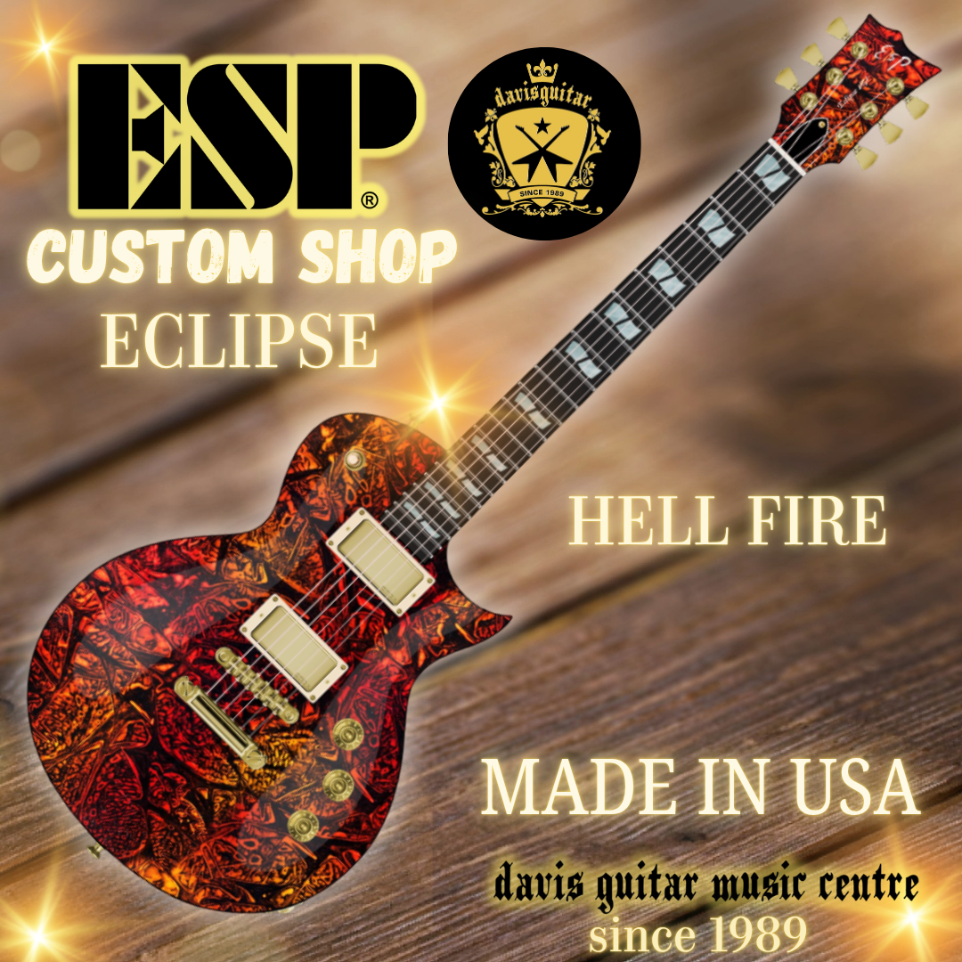 ESP USA Custom Shop Eclipse Seymour Duncan Hell Fire Electric Guitar with Hardcase - Preorder
