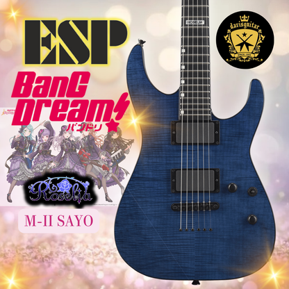 ESP BanG Dream! M-II Sayo Roselia Electric guitar with Gig bag