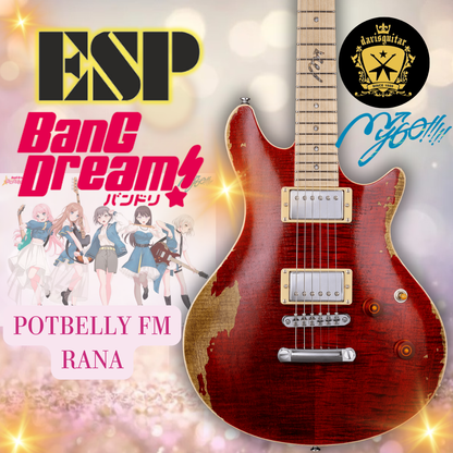ESP BanG Dream! POTBELLY FM Rana MyGO Electric guitar with Gig bag