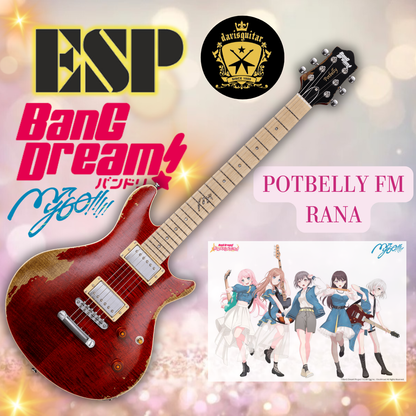 ESP BanG Dream! POTBELLY FM Rana MyGO Electric guitar with Gig bag