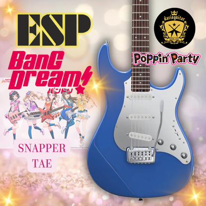 ESP BanG Dream! Snapper Tae Poppin Party Electric guitar with Gig bag