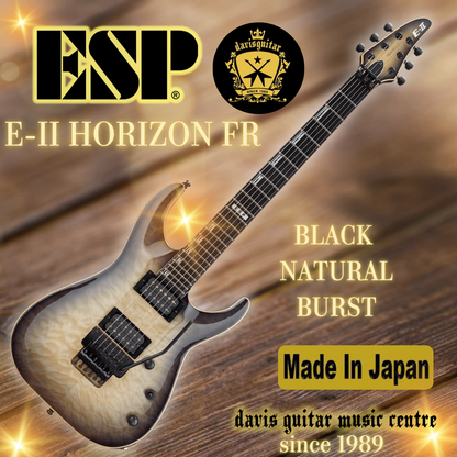 ESP E-II Horizon FR II RH Gun Metallic Black Seymour Duncan Electric Guitar - Preorder