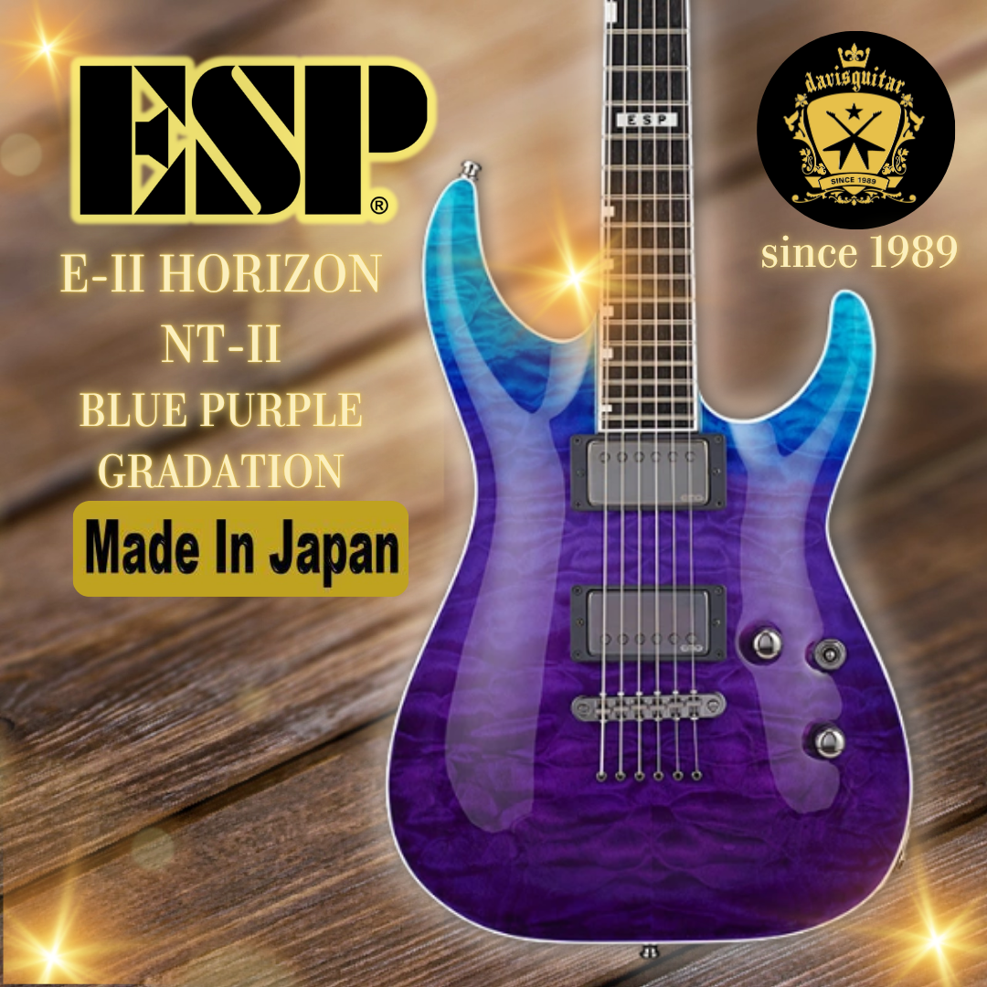 ESP E-II Horizon NT II NT Blue Purple Gradation Electric Guitar - Preorder