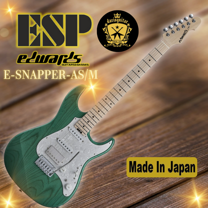 ESP Edwards E-SNAPPER-AS-M Turquoise Electric Guitar Made In Japan - Preorder