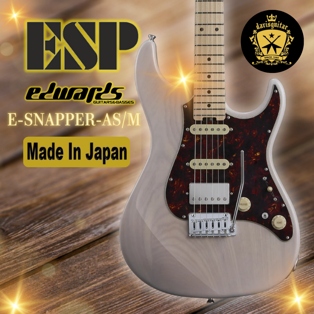 ESP Edwards E-SNAPPER-AS-M Blond Electric Guitar Made In Japan - Preorder