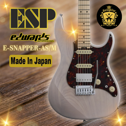 ESP Edwards E-SNAPPER-AS-M Blond Electric Guitar Made In Japan - Preorder