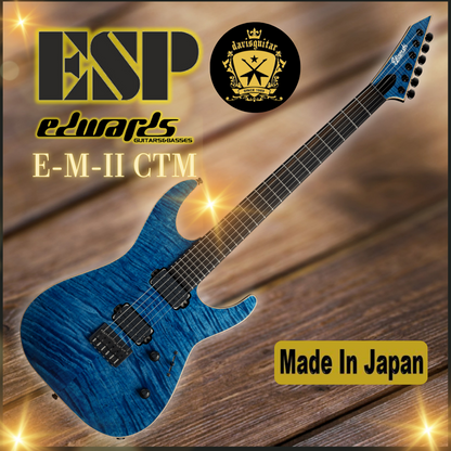 ESP Edwards E-M-II CTM – Denim Blue Electric Guitar Made In Japan - Preorder