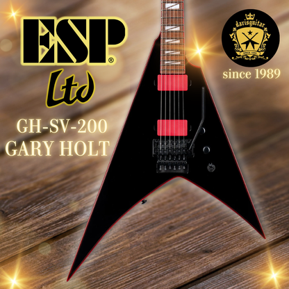 ESP LTD Gary Holt GH-200 SV Electric Guitar Black Signature Model