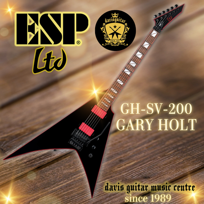 ESP LTD Gary Holt GH-200 SV Electric Guitar Black Signature Model