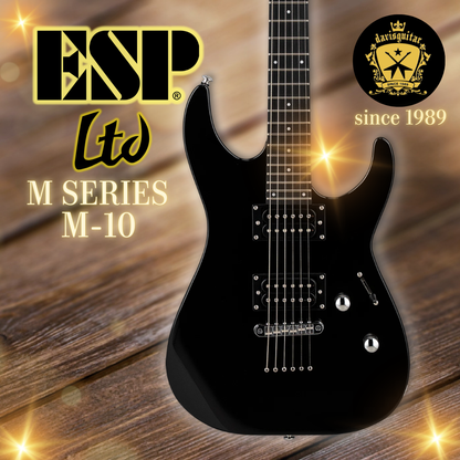 ESP LTD M-10 Gloss Black Electric Guitar with free gig bag