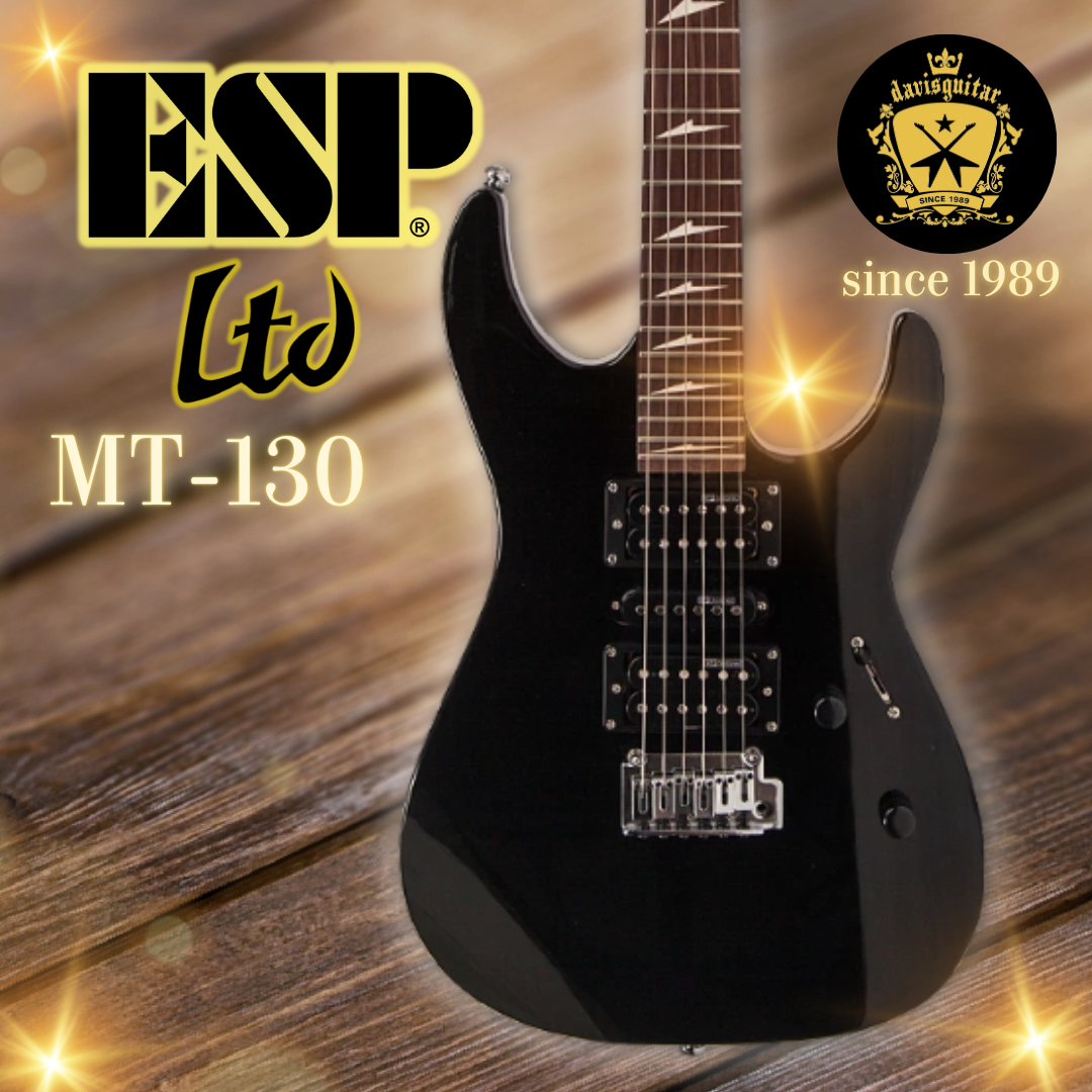 ESP LTD MT-130 Black Electric Guitar with Laney Amp, Cable, Strap, Tuner, Capo, Pick Package