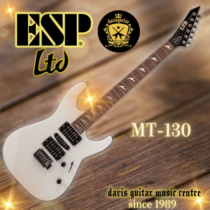 ESP LTD MT-130 Snow White Electric Guitar with Laney Amp, Cable, Strap, Tuner, Capo, Pick Package
