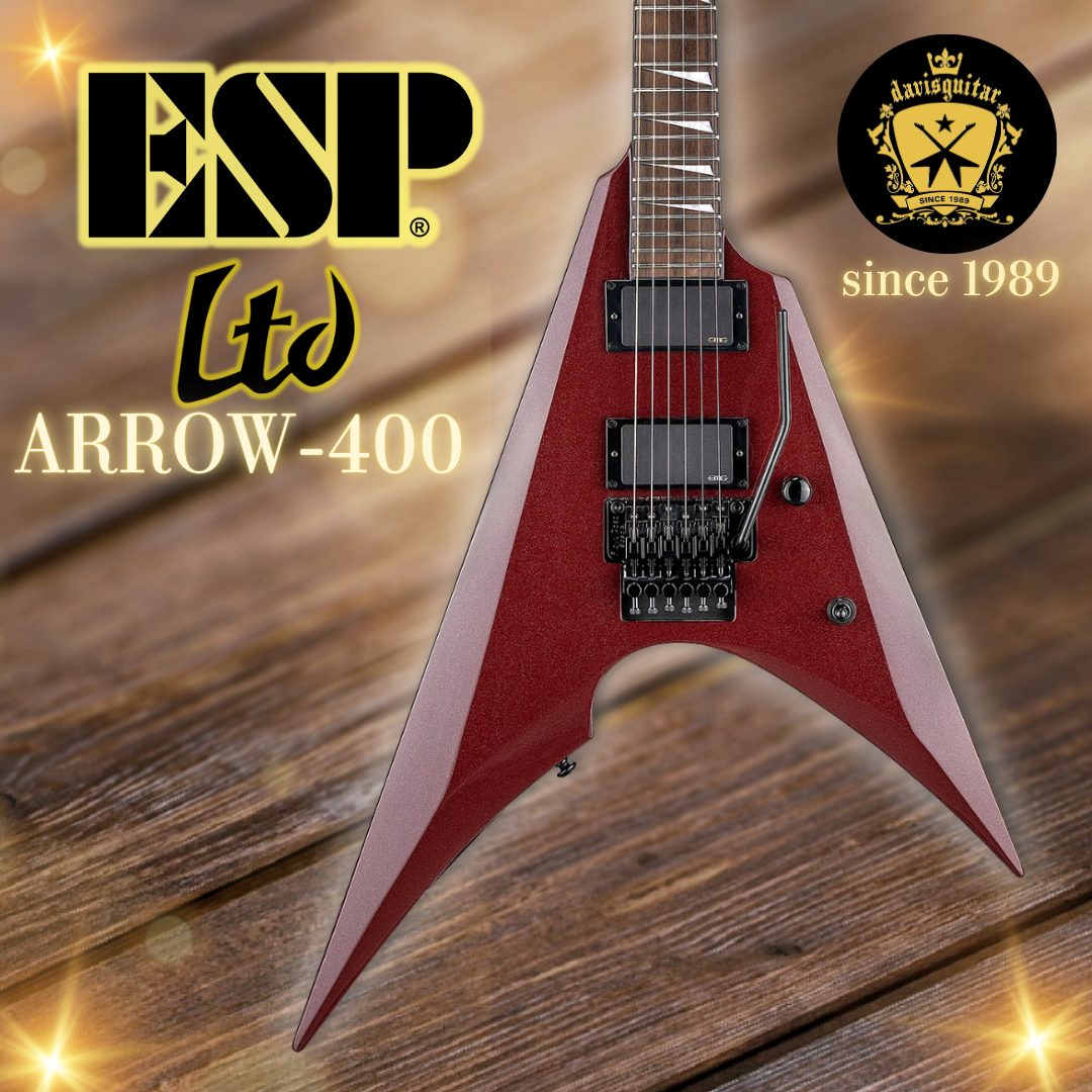 ESP LTD Arrow-400 Scarlet Metallic EMG Electric Guitar