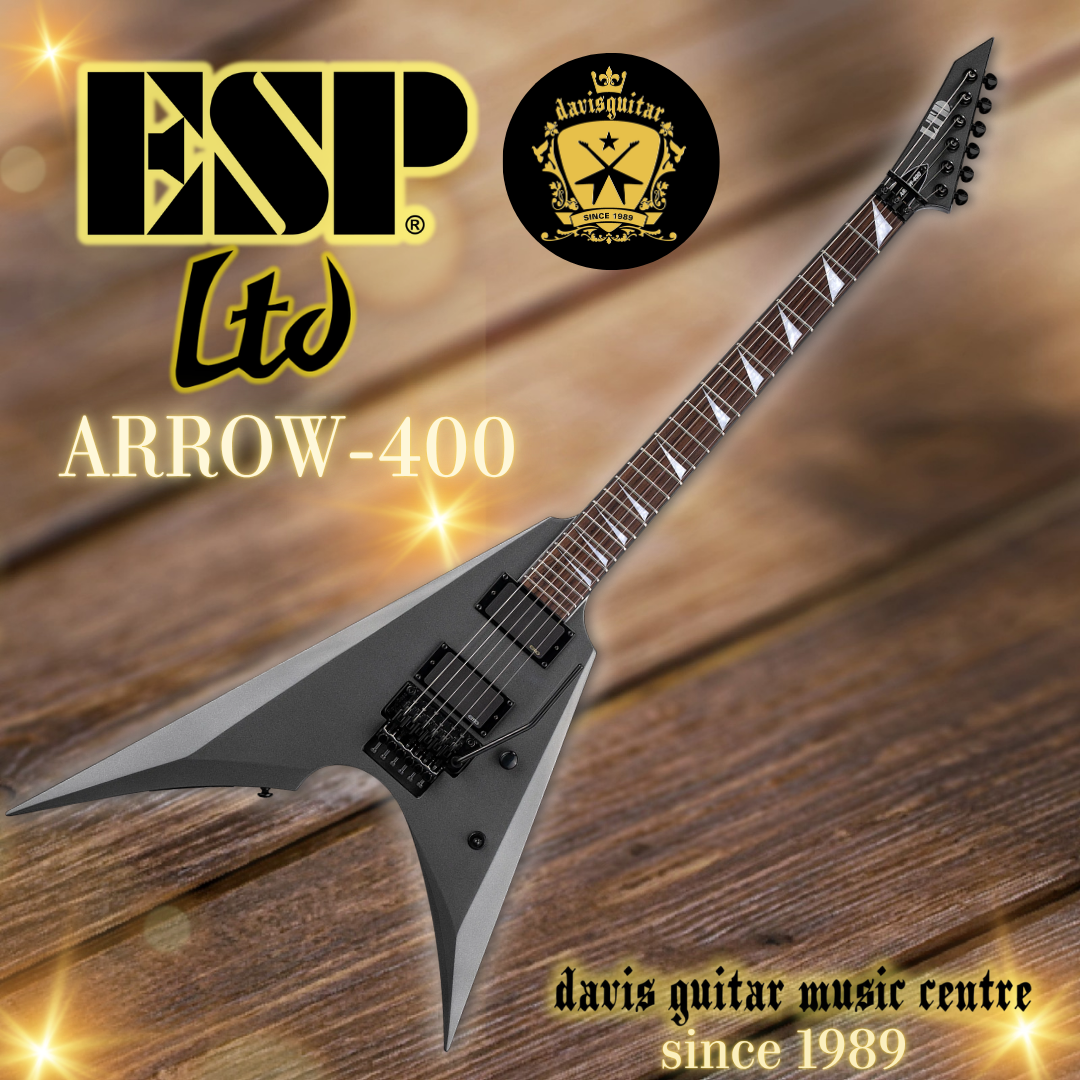 ESP LTD Arrow-400 Charcoal Metallic EMG Electric Guitar