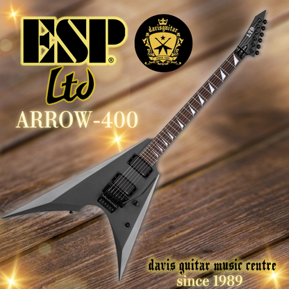 ESP LTD Arrow-400 Charcoal Metallic EMG Electric Guitar