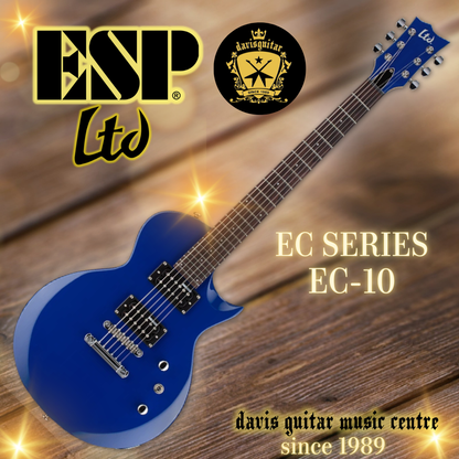 ESP LTD EC-10 Gloss Blue Electric Guitar with Bag