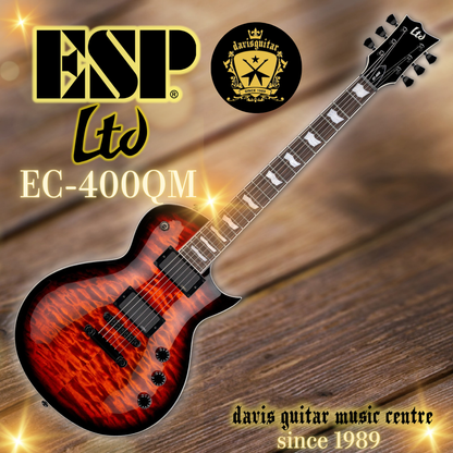 ESP LTD EC-400QM  Vintage Burst EMG Electric Guitar