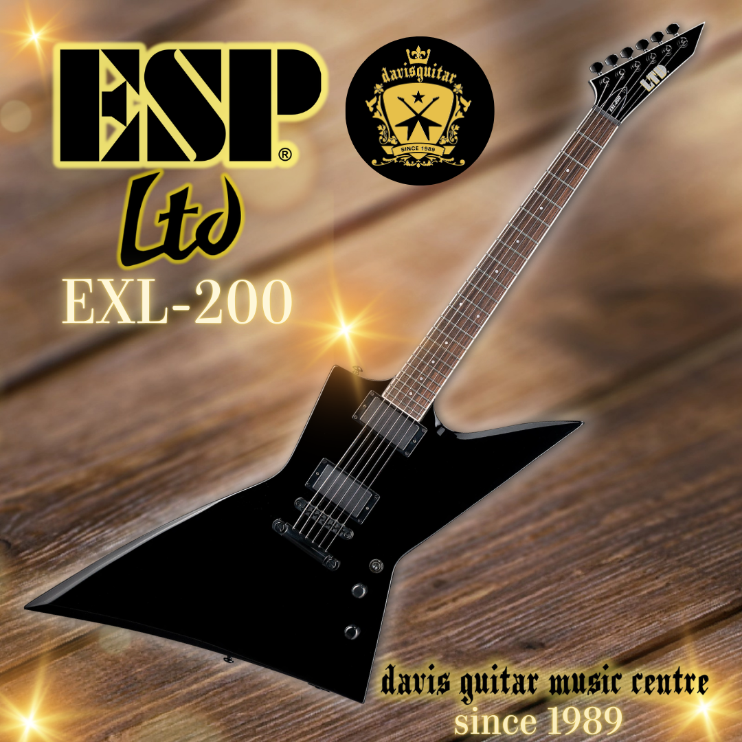 ESP LTD EXL-200 Gloss Black Electric Guitar
