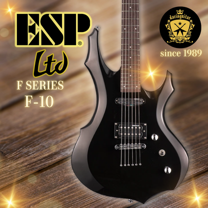 ESP LTD F-10 Black Electric Guitar with gig bag